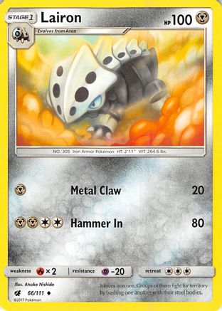Lairon (/111) [SM: Crimson Invasion] Pokemon Single Pokémon