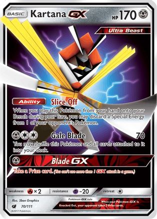 Kartana GX (70/111) Holofoil [SM: Crimson Invasion] Pokemon Single Pokémon