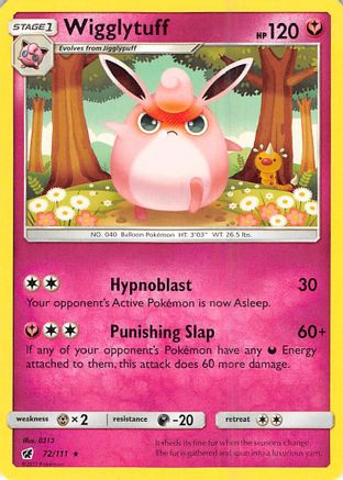 Wigglytuff (72/111) [SM: Crimson Invasion] Pokemon Single Pokémon