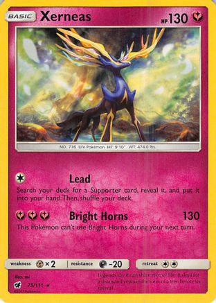 Xerneas (73/111) Reverse Holofoil [SM: Crimson Invasion] Pokemon Single Pokémon