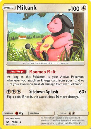 Miltank (78/111) [SM: Crimson Invasion] Pokemon Single Pokémon