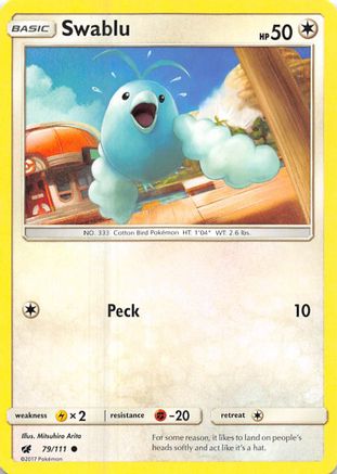 Swablu (79/111) [SM: Crimson Invasion] Pokemon Single Pokémon