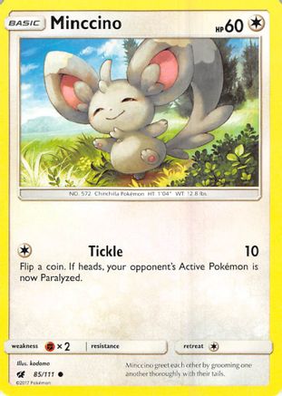 Minccino (85/111) [SM: Crimson Invasion] Pokemon Single Pokémon