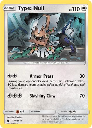 Type: Null (89/111) Reverse Holofoil [SM: Crimson Invasion] Pokemon Single Pokémon