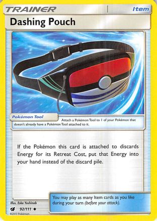Dashing Pouch (92/111) Reverse Holofoil [SM: Crimson Invasion] Pokemon Single Pokémon