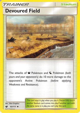 Devoured Field (93/111) Reverse Holofoil [SM: Crimson Invasion] Pokemon Single Pokémon