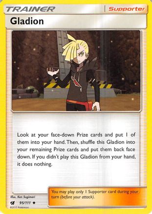 Gladion (95/111) Reverse Holofoil [SM: Crimson Invasion] Pokemon Single Pokémon