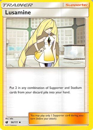 Lusamine (96/111) [SM: Crimson Invasion] Pokemon Single Pokémon