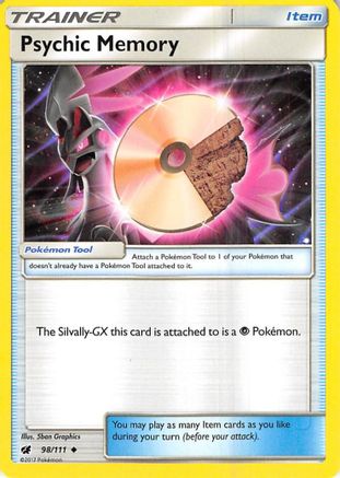 Psychic Memory (98/111) Reverse Holofoil [SM: Crimson Invasion] Pokemon Single Pokémon