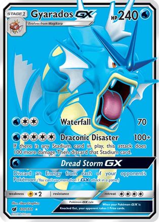 Gyarados GX (Full Art) (/111) Holofoil [SM: Crimson Invasion] Pokemon Single Pokémon