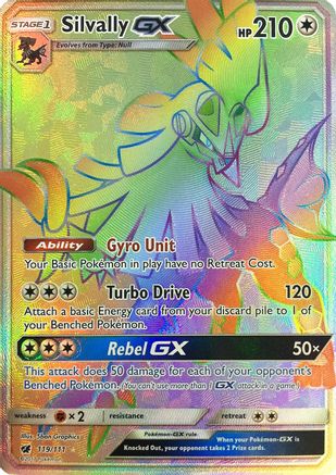 Silvally GX (Secret) (/111) Holofoil [SM: Crimson Invasion] Pokemon Single Pokémon