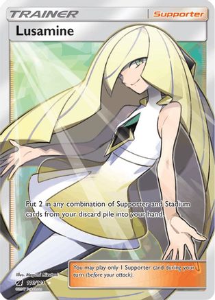 Lusamine (Full Art) (110/111) - [SM: Crimson Invasion] Holofoil Pokemon Single Pokémon