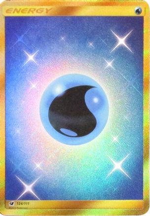 Water Energy (Secret) 124/111 Holofoil [SM: Crimson Invasion] Pokemon Single Pokémon