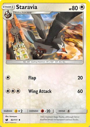 Staravia (/111) [SM: Crimson Invasion] Pokemon Single Pokémon