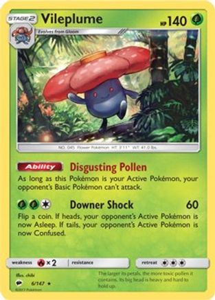 Vileplume 6/147 (Prerelease Kit Exclusive) () [Misc: Deck Exclusives] Pokemon Single Pokémon