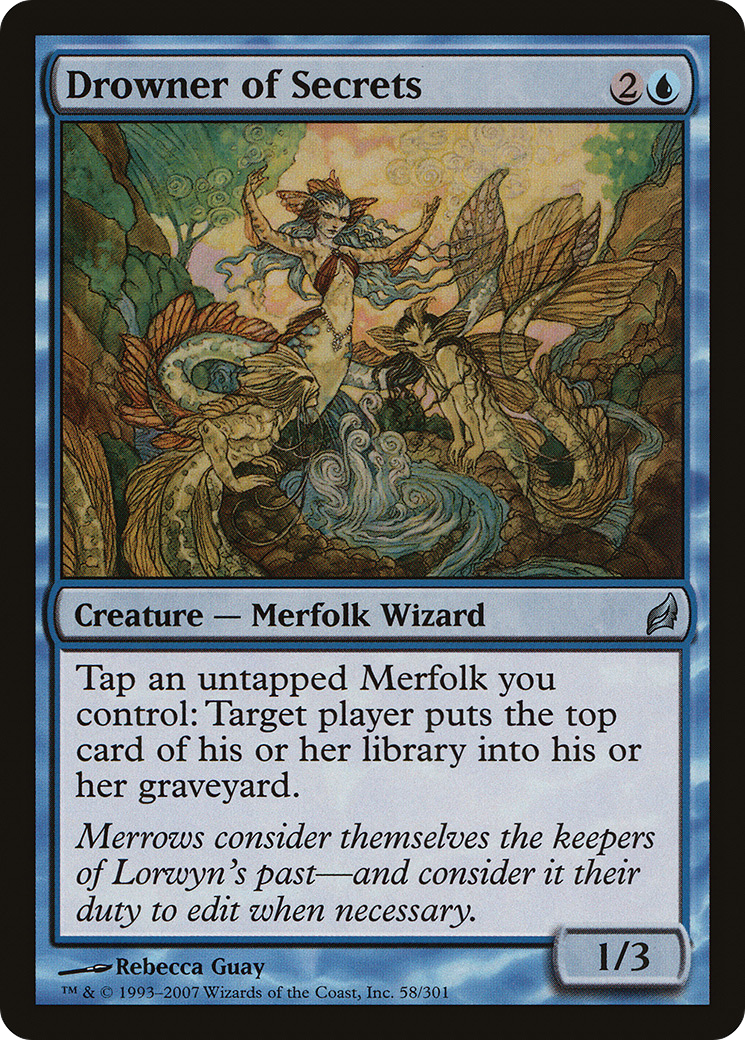 Drowner of Secrets (LRW-058) [Lorwyn] MTG Single Wizards of the Coast