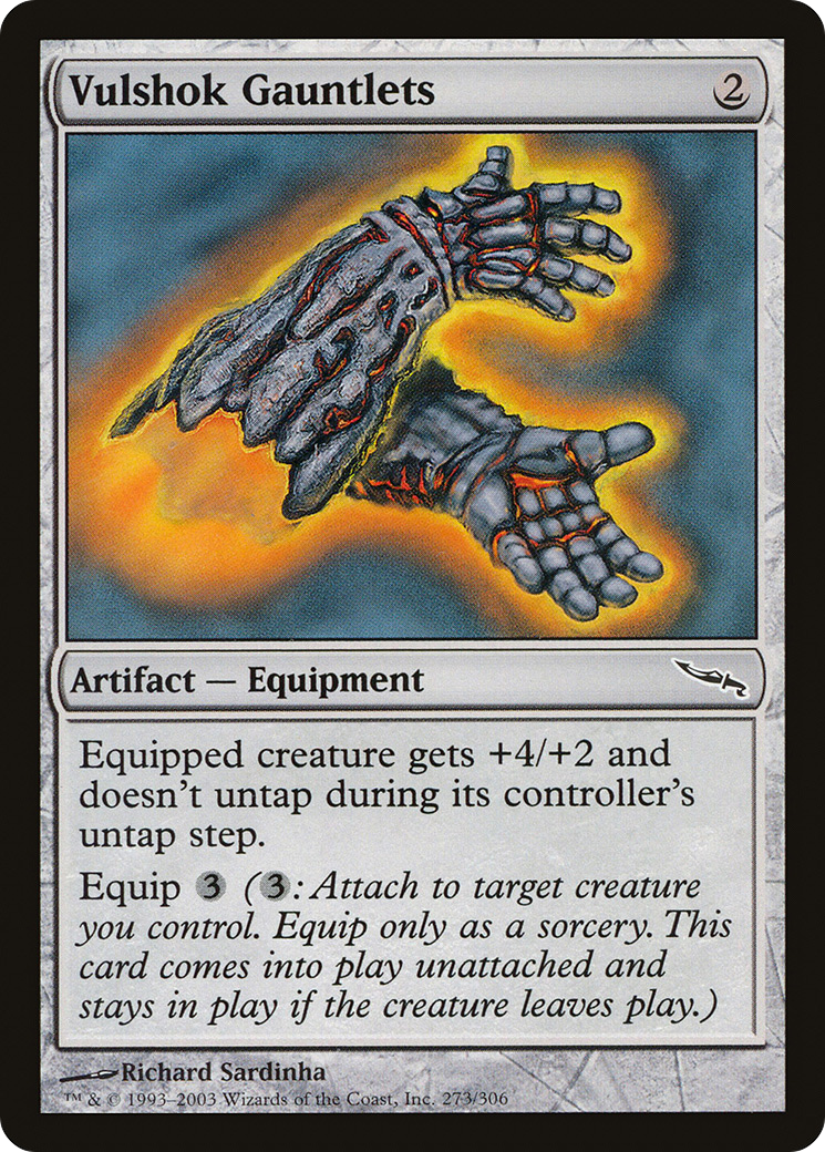 Vulshok Gauntlets (MRD-273) [Mirrodin] MTG Single Wizards of the Coast
