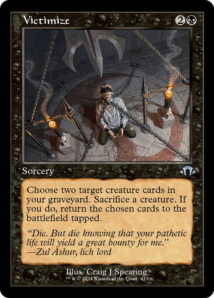 Victimize (MH3-413) [Modern Horizons 3] Foil MTG Single Modern Horizons 3