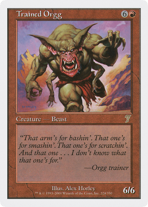 Trained Orgg (7ED-224) [7th Edition] MTG Single Wizards of the Coast