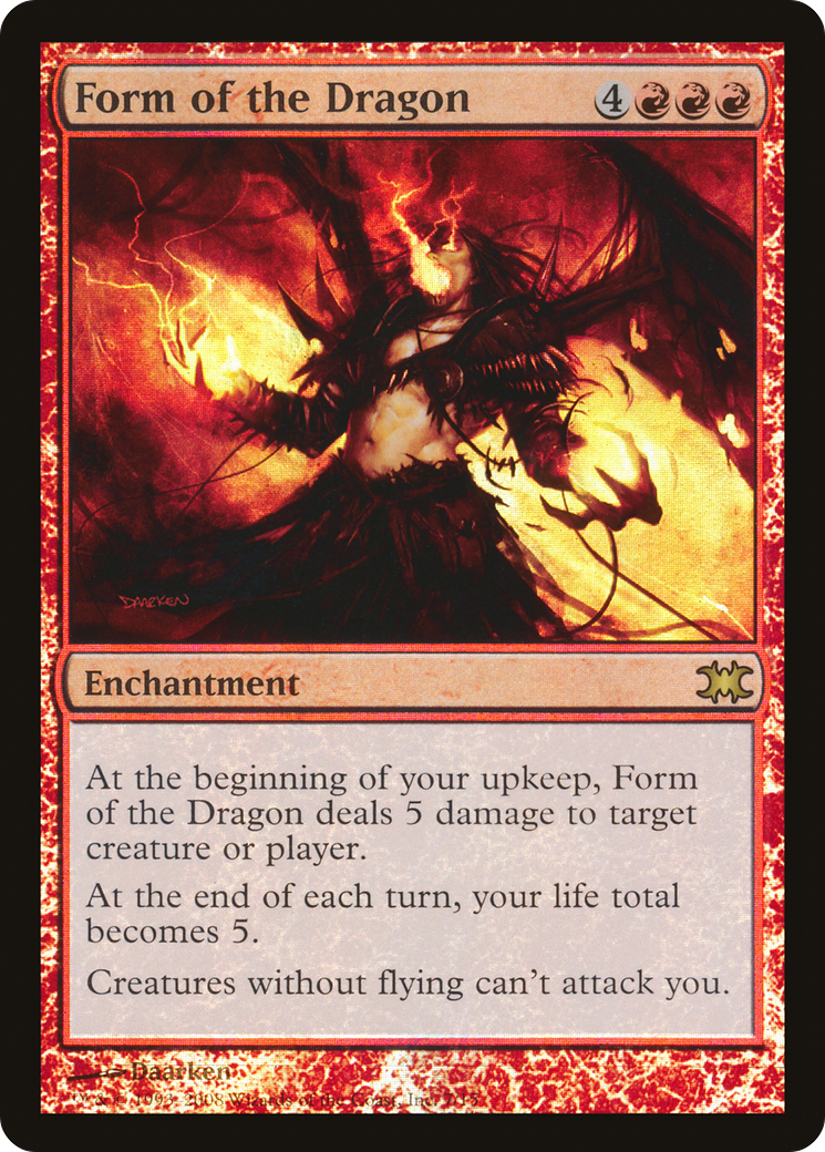 Form of the Dragon (DRB-007) [Misc] From the Vault: Dragons Foil MTG Single Wizards of the Coast