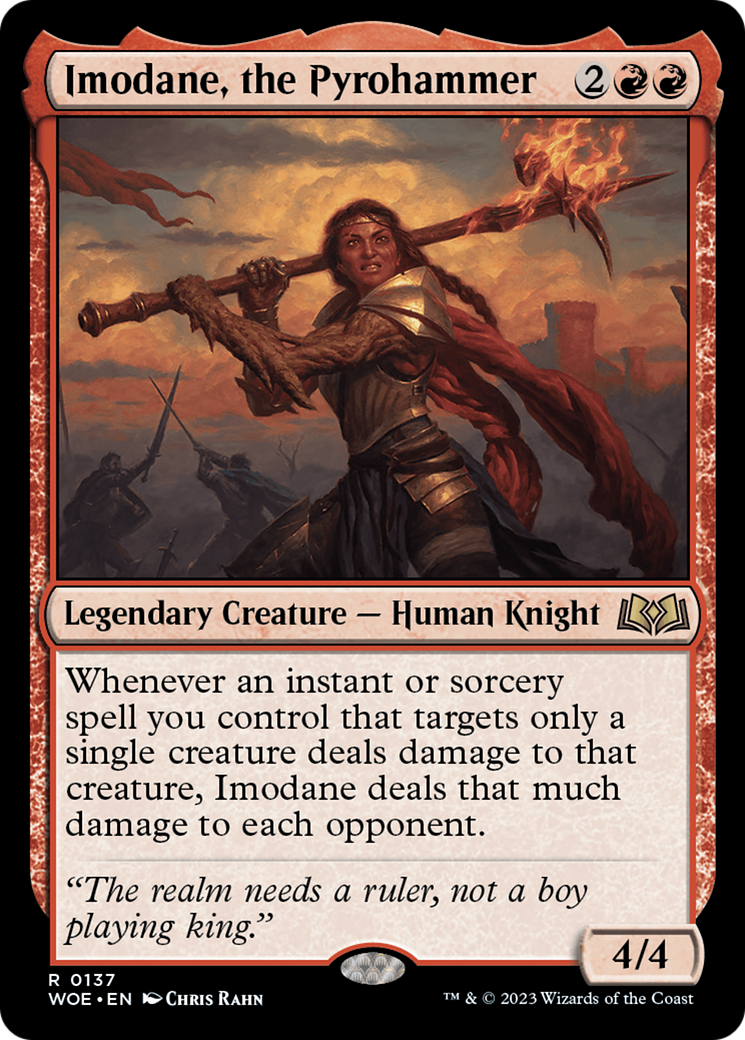 Imodane, the Pyrohammer (WOE-137) [Wilds of Eldraine] Foil MTG Single Wizards of the Coast