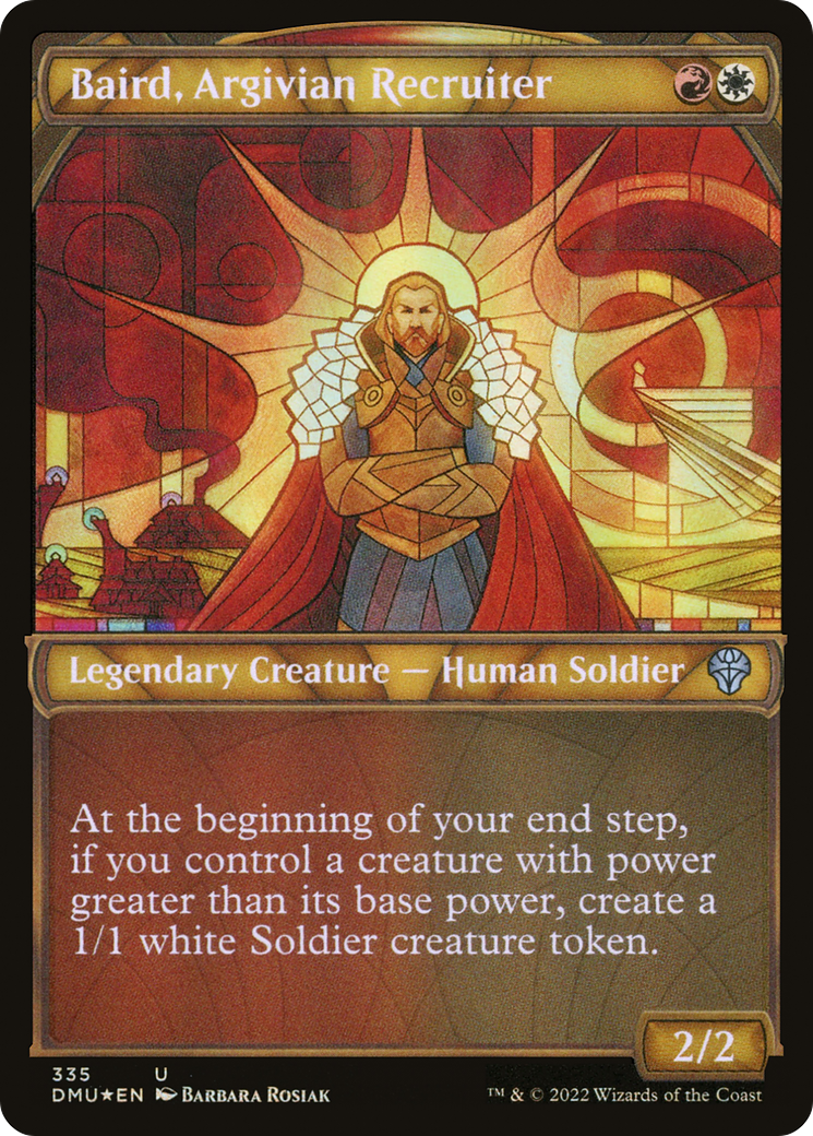 Baird, Argivian Recruiter (DMU-335) [Dominaria United] (Showcase) Foil MTG Single Wizards of the Coast