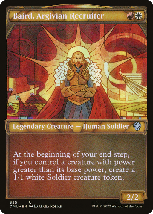 Baird, Argivian Recruiter (DMU-335) [Dominaria United] (Showcase) Foil MTG Single Wizards of the Coast