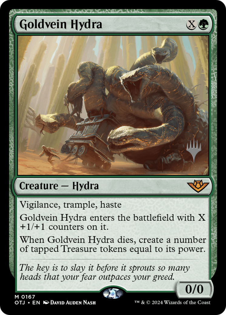 Goldvein Hydra (PPOTJ-167) [Outlaws of Thunder Junction Promos] MTG Single Wizards of the Coast