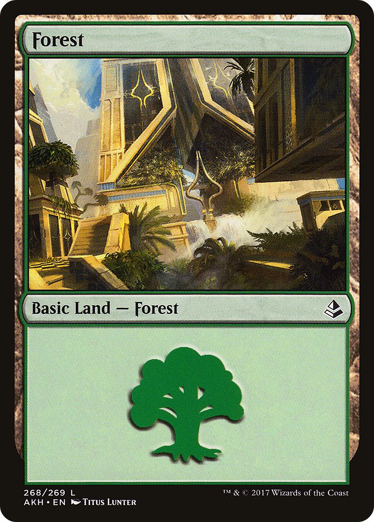 Forest (268) [Amonkhet] MTG Single Magic: The Gathering