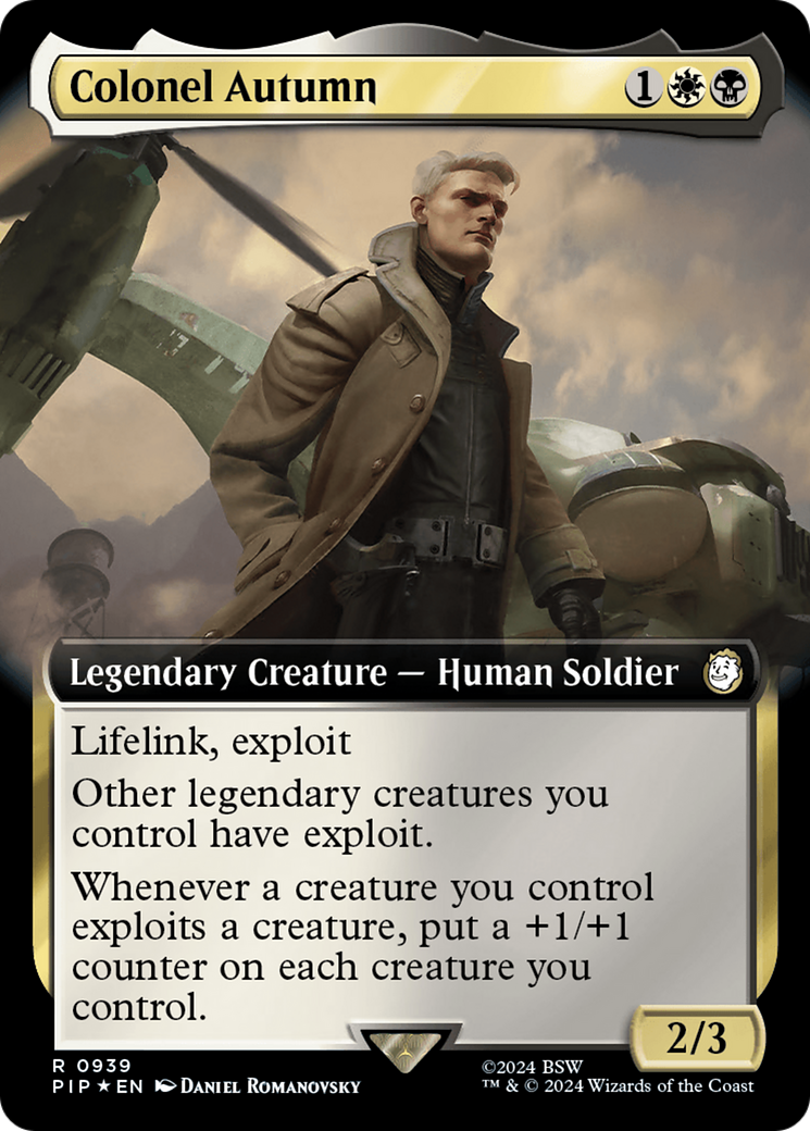 Colonel Autumn (Surge Foil) (PIP-939) [Fallout] (Extended Art) Foil MTG Single Wizards of the Coast