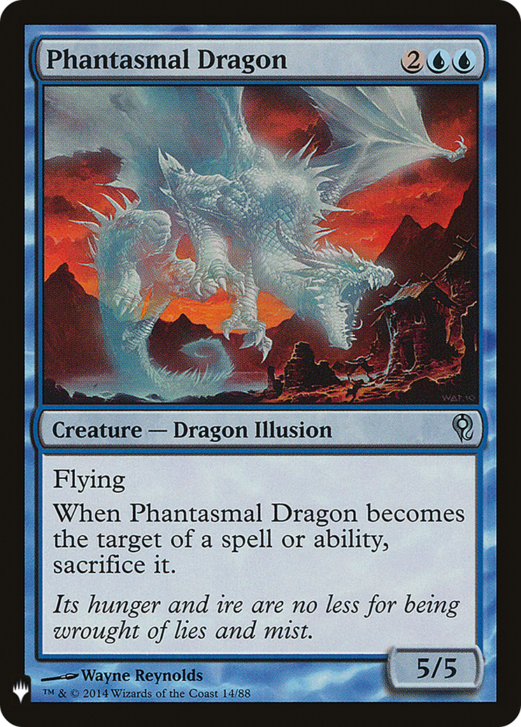 Phantasmal Dragon (LIST-DDM-14) [Mystery Booster] The List MTG Single Wizards of the Coast