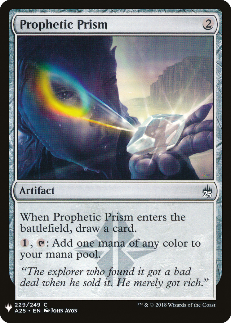 Prophetic Prism (LIST-A25-229) [Mystery Booster] The List MTG Single Wizards of the Coast