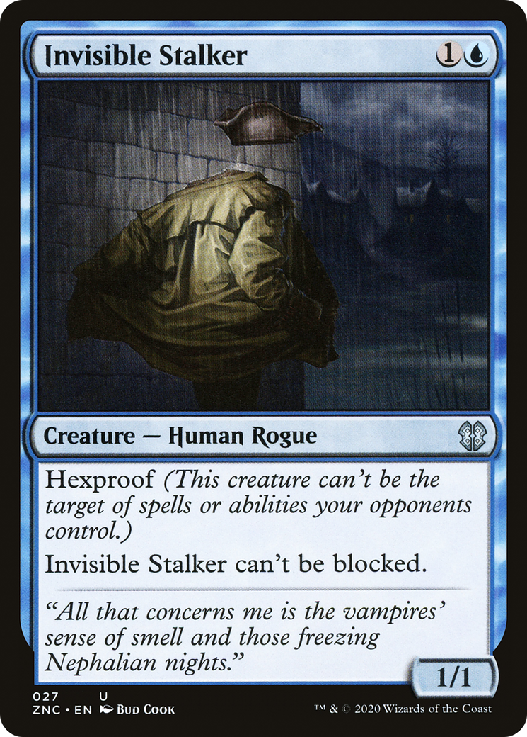 Invisible Stalker (ZNC-027) [Zendikar Rising Commander] MTG Single Wizards of the Coast