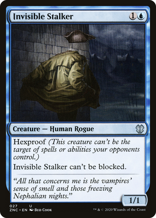 Invisible Stalker (ZNC-027) [Zendikar Rising Commander] MTG Single Wizards of the Coast