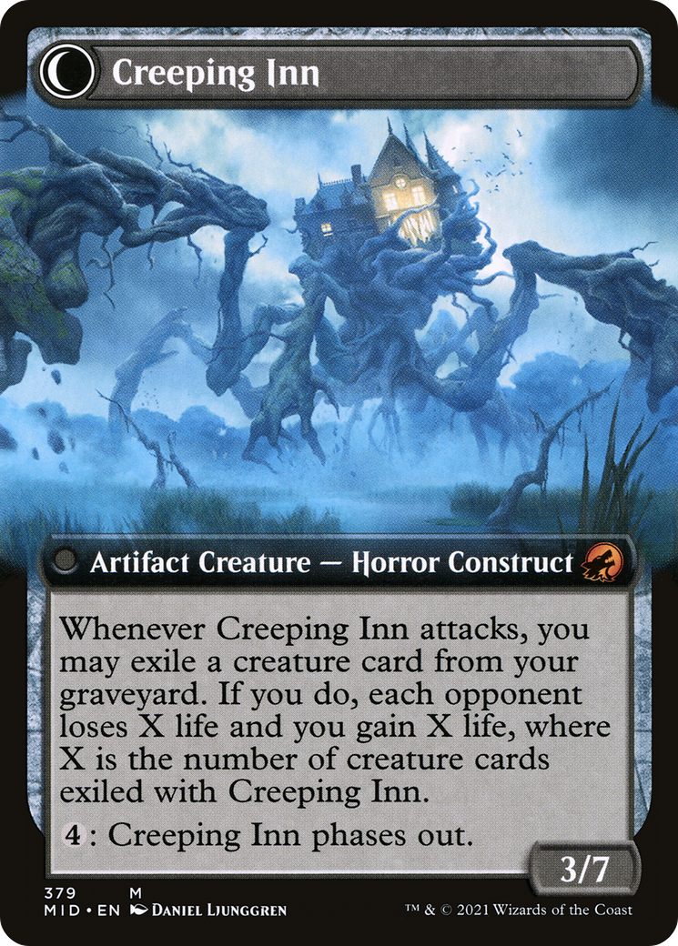 Hostile Hostel (MID-379) [Innistrad: Midnight Hunt] (Extended Art) MTG Single Wizards of the Coast