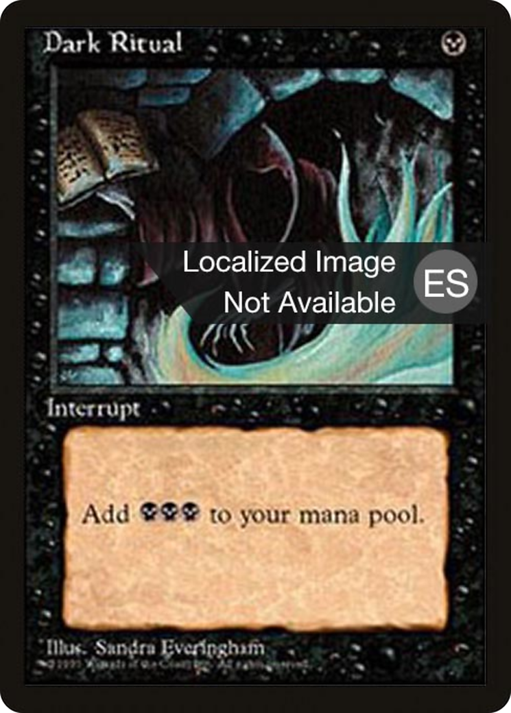 Dark Ritual (4BB-013) [Fourth Edition Foreign Black Border] MTG Single Wizards of the Coast