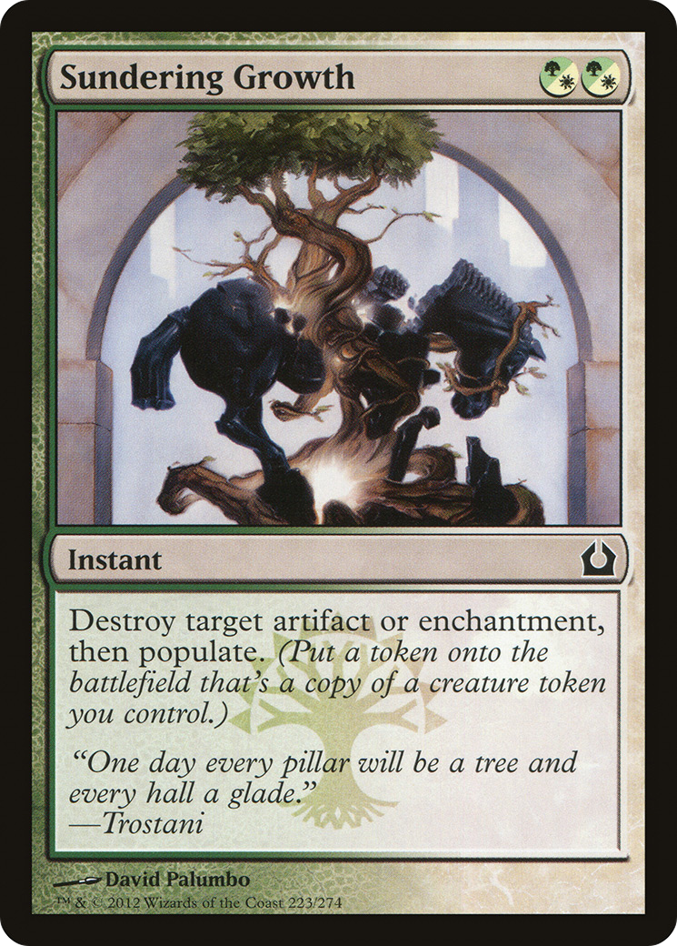 Sundering Growth (RTR-223) [Return to Ravnica] Foil MTG Single Wizards of the Coast