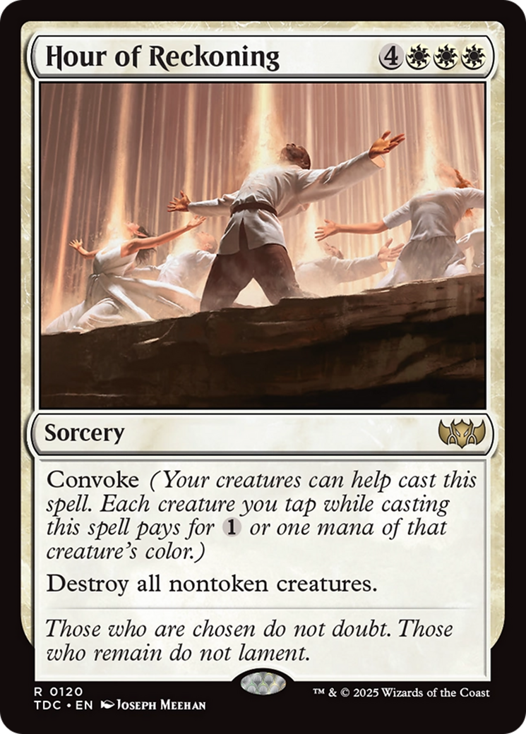 Hour of Reckoning (TDC-120) [Commander: Tarkir: Dragonstorm] MTG Single Wizards of the Coast