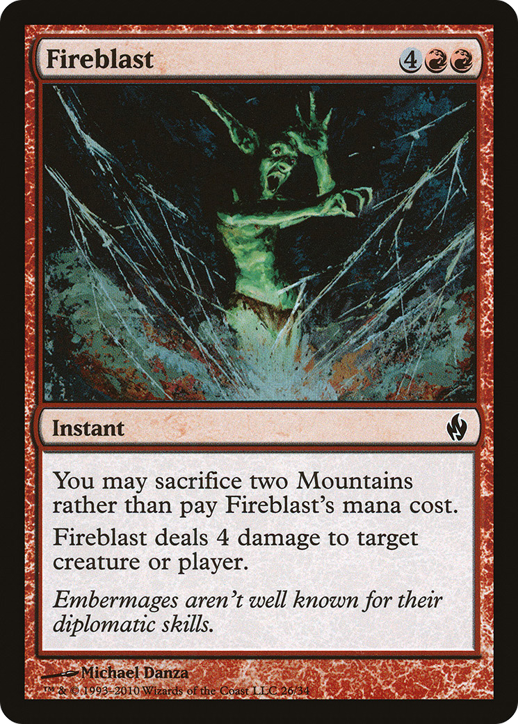 Fireblast (PD2-026) [Misc] Premium Deck Series: Fire and Lightning Foil MTG Single Wizards of the Coast