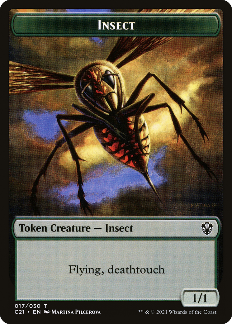 Insect (TC21-017) [Tokens] Commander 2021 Tokens MTG Single Wizards of the Coast