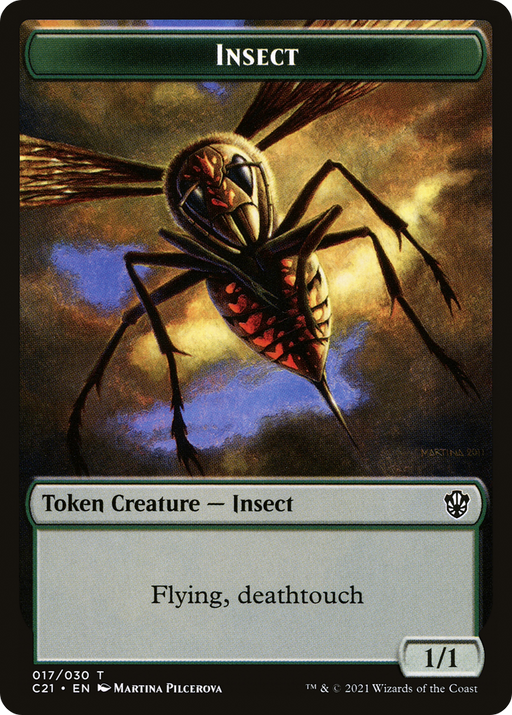 Insect (TC21-017) [Tokens] Commander 2021 Tokens MTG Single Wizards of the Coast