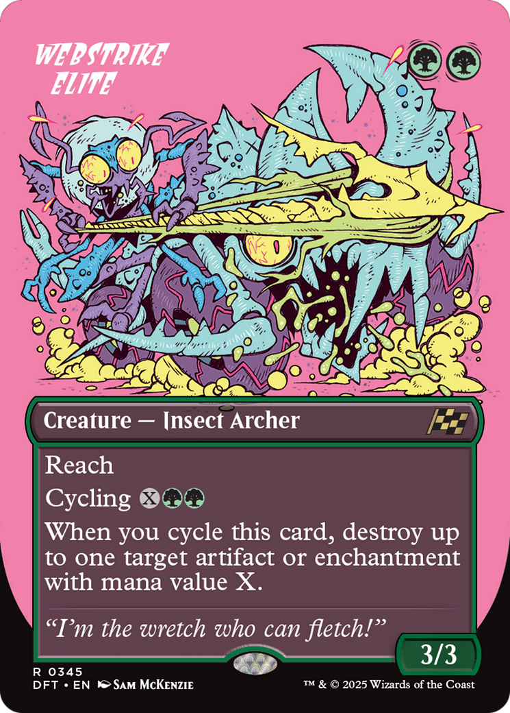 Webstrike Elite (DFT-345) [Aetherdrift] (Borderless) MTG Single Wizards of the Coast