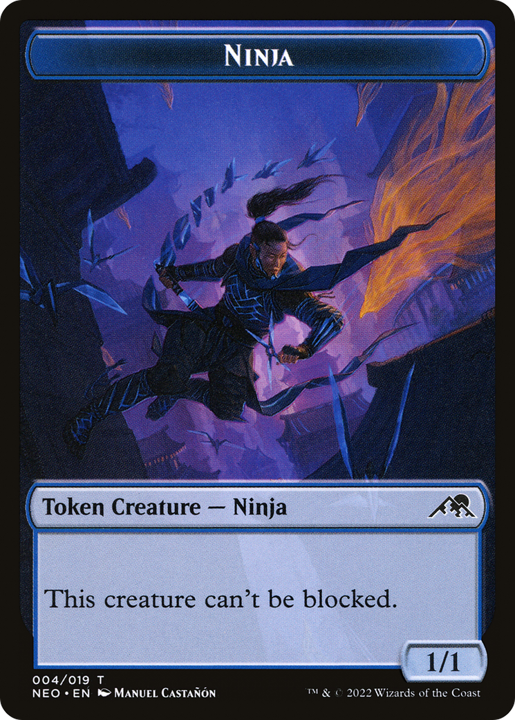 Ninja Token [Kamigawa: Neon Dynasty Tokens] MTG Single Magic: The Gathering