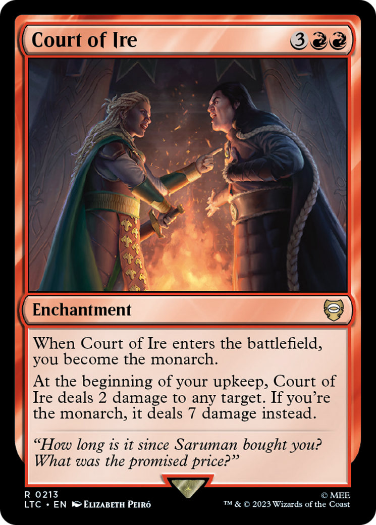 Court of Ire (LTC-213) [Tales of Middle-earth Commander] MTG Single Wizards of the Coast