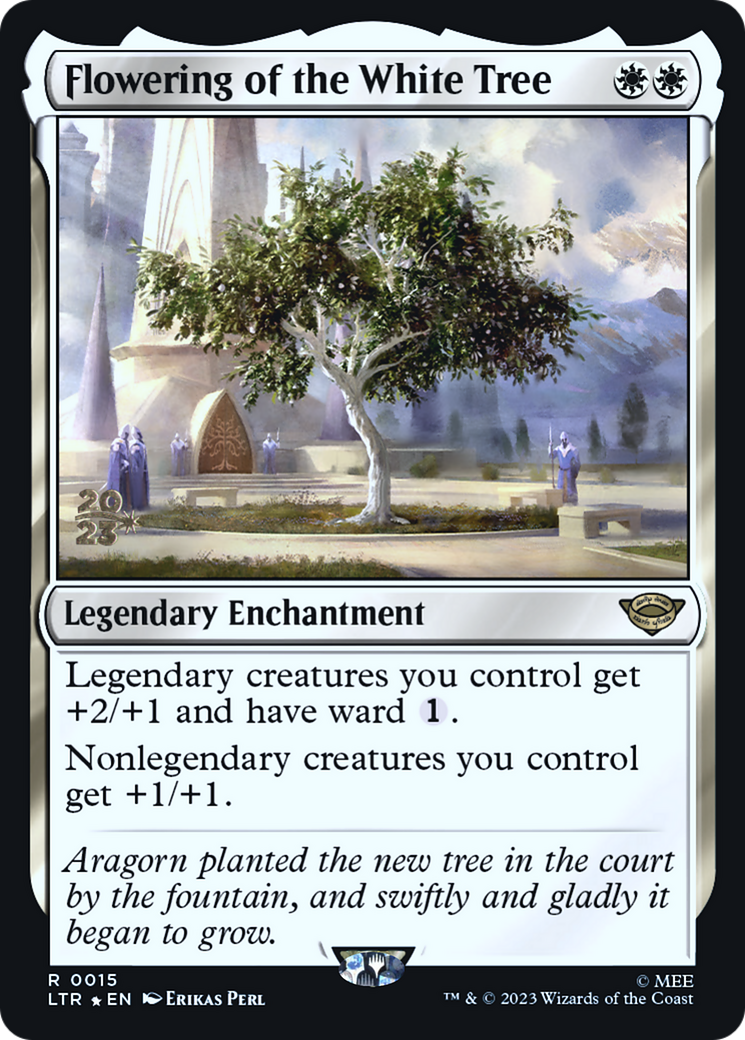 Flowering of the White Tree (PRE-015) [Tales of Middle-earth Promos] Foil MTG Single Wizards of the Coast