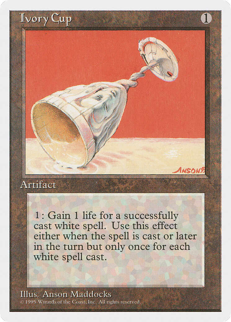 Ivory Cup (4ED-327) [Fourth Edition] MTG Single Wizards of the Coast