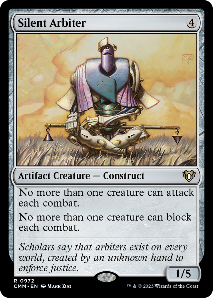 Silent Arbiter (CMM-972) [Commander Masters] MTG Single Wizards of the Coast