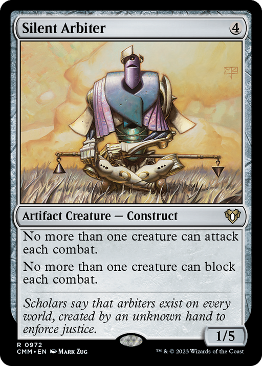 Silent Arbiter (CMM-972) [Commander Masters] MTG Single Wizards of the Coast