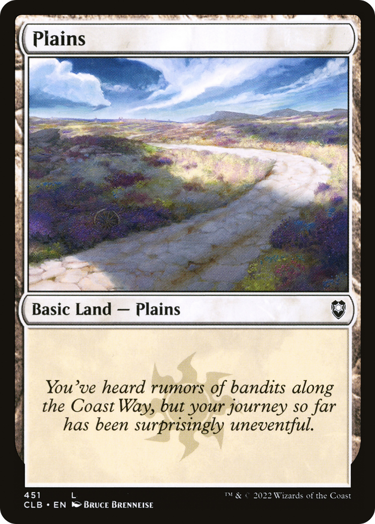 Plains (CLB-451) [Commander Legends: Battle for Baldur's Gate] Foil MTG Single Wizards of the Coast