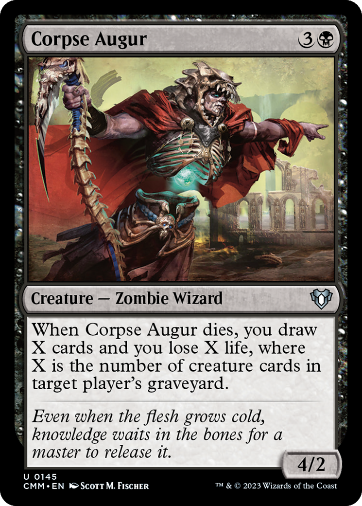 Corpse Augur (CMM-145) [Commander Masters] MTG Single Wizards of the Coast